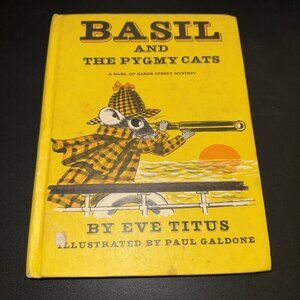 Basil and the Pygmy Cats Eve Titus A Baker Street Mystery 1971 HC Kids Book
